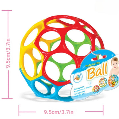 Baby Rattle Teether Ball Newborn Sensory Toys Plush Safe