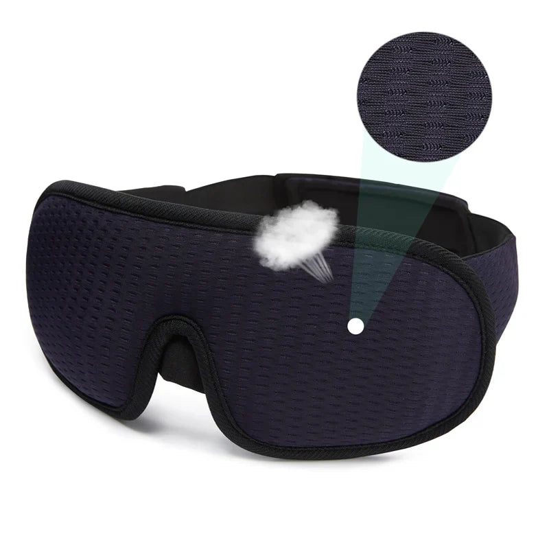 Light Blocking, Plush and Breathable Eyeshade for Travel and Night Rest – 3D Sleep Eye Mask