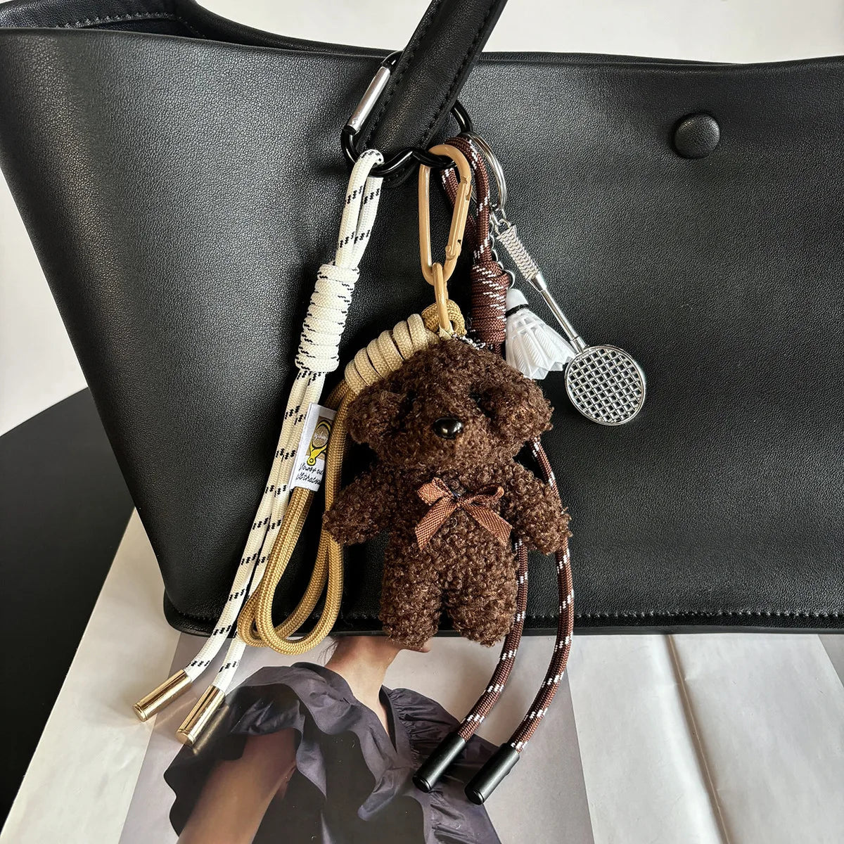 Baseball Plush Dog Key Chain Bag Charm Sport Cute Accessory