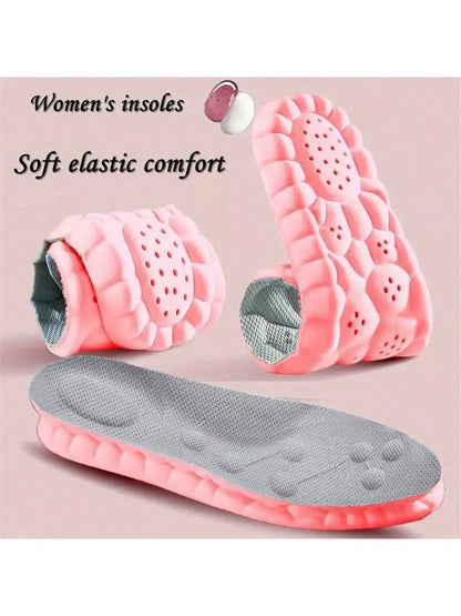 Insoles2025 Edition Women Cloud Ultrasoft Breathable Deodorizing Shock Absorbing Non Slip For Running And Standing Comfort Fall