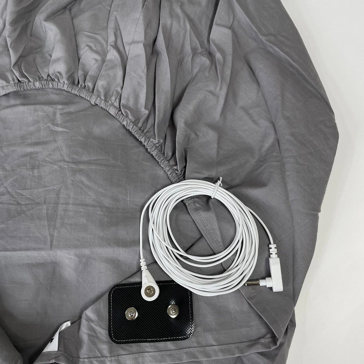 Silver Earthing Fiber Fitted Sheet Anti Static Grounding