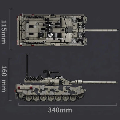 Military Tank Building Blocks Leopard 2A7 Model 1007 Pieces Camouflage Brick Kit Fall 2026 Gift