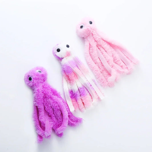 Octopus Cute Plush Cat Toy - Bite Resistant, Interactive Play Pet Supplies
