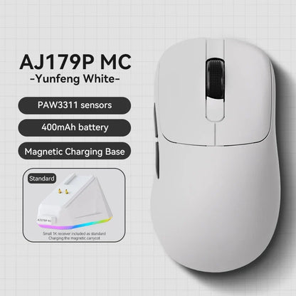 Gaming Mouse Magnetic Charging Comfort-Grip Light Cordless