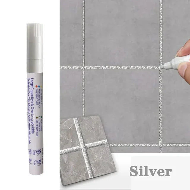 Water-Resistant Grout Pen Tile Marker Permanent Seam Repair Bathroom Kitchen Floor Wall