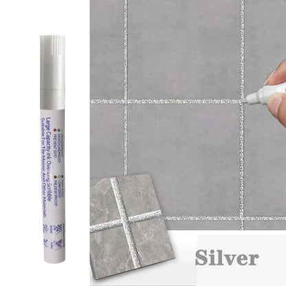 Water-Resistant Grout Pen Tile Marker Permanent Seam Repair Bathroom Kitchen Floor Wall