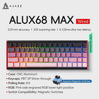 Mechanical Keyboard Sixty Mini Cordless ARGB Magnetic Hall