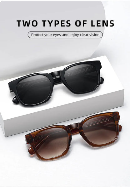 UV400 gradient lenses, vintage style, travel and beach – Retro square unisex sunglasses