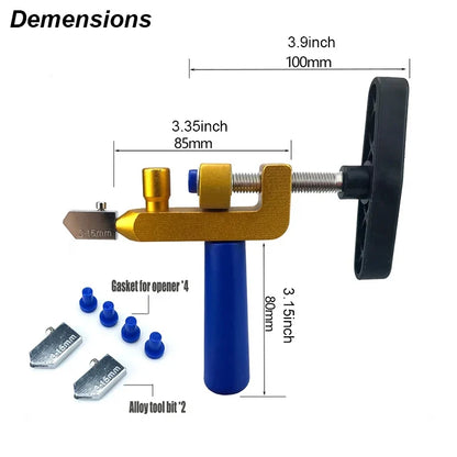 Ceramic Cutter Tile Breaker Knife - Hand-Held Diamond Roller Device with Nozzles