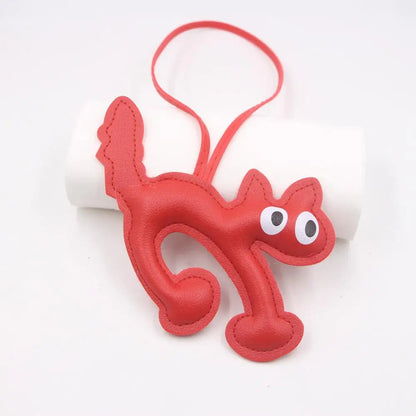Keychain Bear PU Leather Mini Bag Charm Cute Gift Accessory