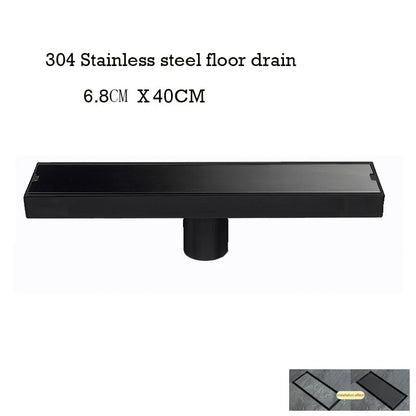 Floor Drain Invisible Square Shower Drain Anti Odor Stainless Steel Simple Clean 2026 Household Renovation Trend