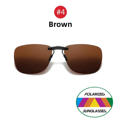 Sunglasses Clip-On Polarized Square Frames UV400 Anti-Glare Night Driving Summer 2026 Trend