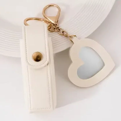 Free 1+1 Birkin Inspired Mini Hand Bag - Mini Leather Lipstick Bag Charm Keychain