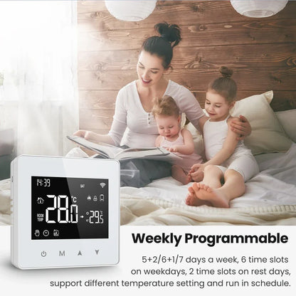 Smart Thermostat Fall 2025 - WiFi ZigBee Boiler Controller, Battery Powered, Alexa Google Household Compatible, Low Power
