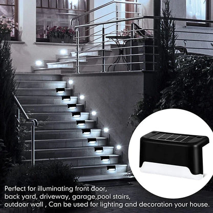 Solar Deck Lights Outdoor Water-Resistant LED Fence Lights for Patio Stairs Pathway Fall 2026 Eco Friendly
