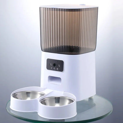 Double 5L Bowls Smart Automatic Cat Feeder With Camera