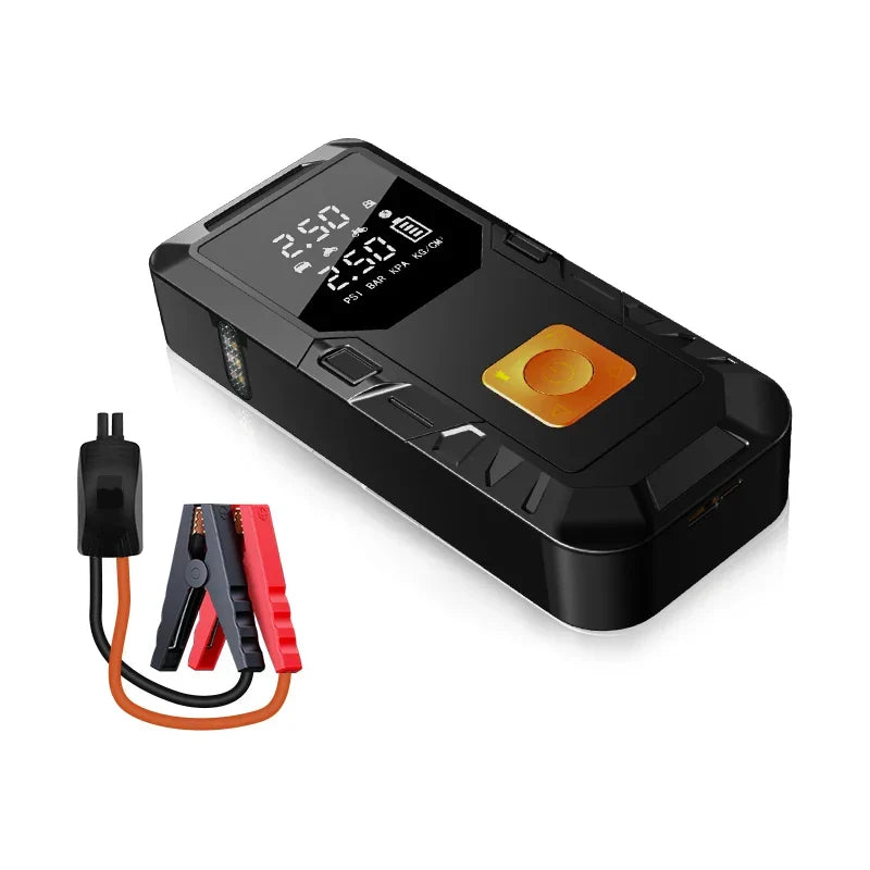 Car Jump Starter 4-In-1 Travel-Friendly Power Bank Air Compressor Fast-Charging 12V Emergency Starter Fall 2025 Gift