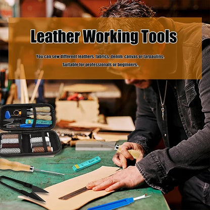 Leather Craft Kit - All-In-One DIY Leather Sewing Device Kit for Household Decor, Fall 2026 Gift Idea
