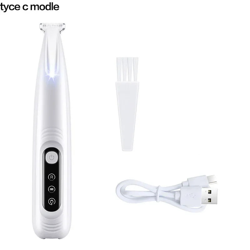 18mm Wide Blade LED Display Pet Grooming Clipper 2026 – Water-Resistant Dog Paw Trimmer with LED Light