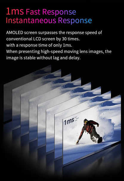 OLED 13.3 Travel-Friendly Monitor Metal Frame Travel Display