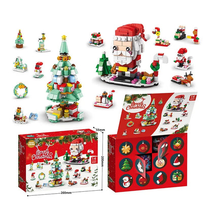 Building Christmas Blocks Advent Calendar DIY Kit Kids