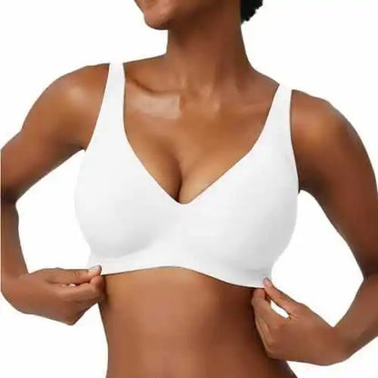 Breathable Women's Bra - Seamless, Full Cup, Wire-Free, Nylon-Elastane Blend, Regular Wear