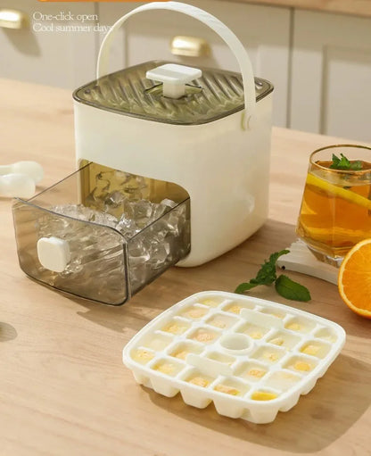Eco-Friendly, Summer 2026 – 48-Grid Ice Cube Tray Reusable One-Touch Release Ice Maker