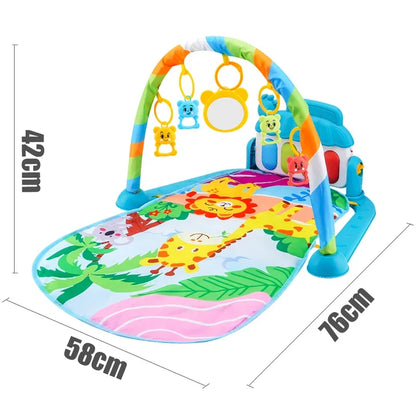 Play Baby Gym Piano Activity Mat With Hanging Toys Newborn Early Education Fall 2025 Sensory Motor Skill Gift