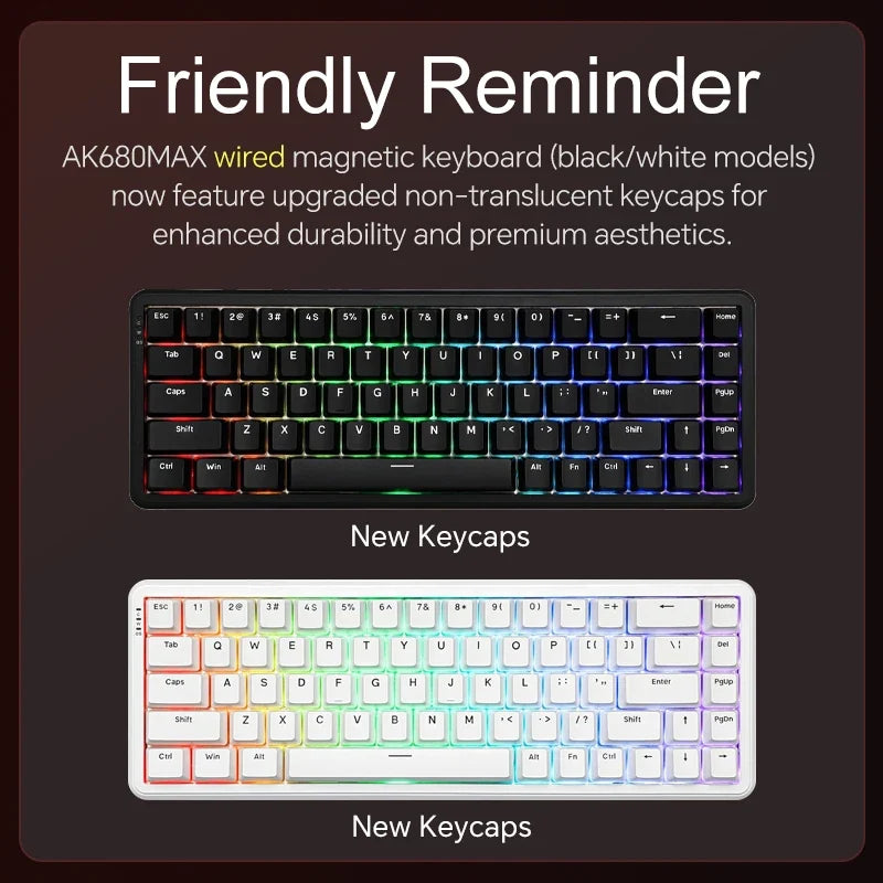 Mechanical Keyboard Sixty Mini Cordless ARGB Magnetic Hall