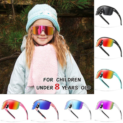 Kids2026 Edition Cycling Sunglasses UV400 Sport Eyewear for Outdoor Play Back to School
