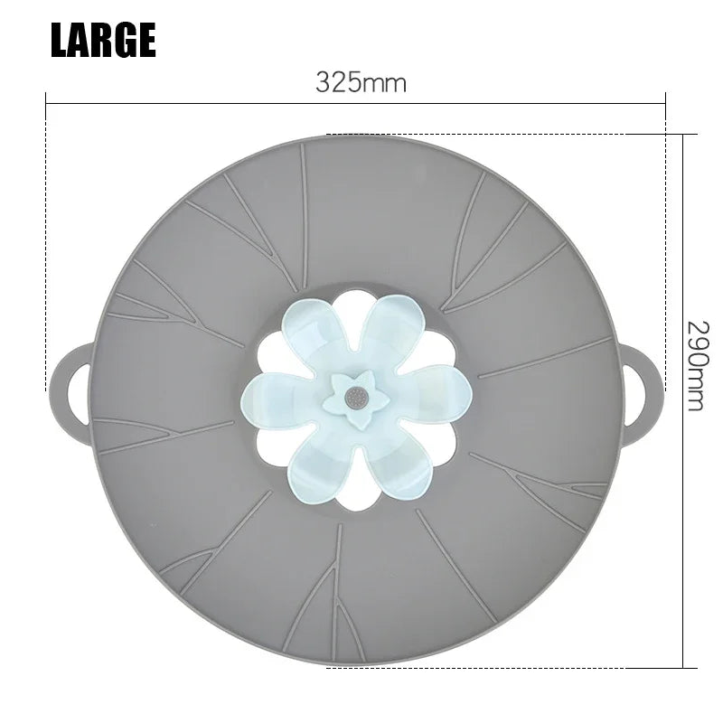 Pot Silicone Lid Spill Stopper Universal Anti Overflow Cover Kitchen Gadget Fall 2025 Keeps Stovetop Clean