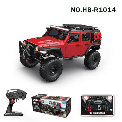 Car RC 4WD Off-Road Rock Crawler LED Lights 2.4G Proportional Control USB Charging Fall 2025 Gift Idea