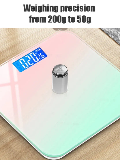 Gradient Smart Glass Body Scale With LCD Digital Display