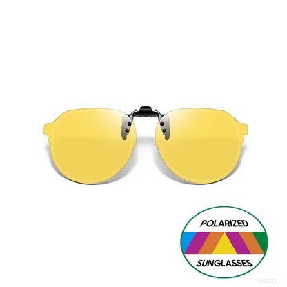 Clip-On2026 Edition Sunglasses Polarized UV400 Flip Up Clip Night Vision Clip Universal Goggles For Driving And Fishing Summer