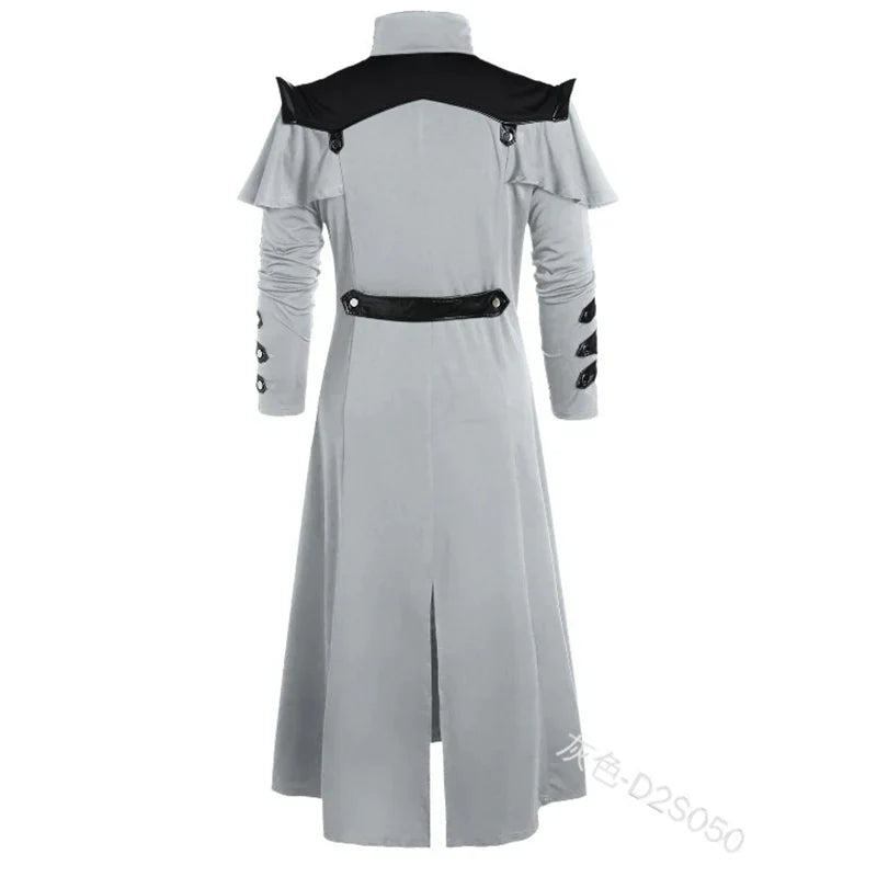 Gothic Steampunk Trench Coat Halloween Costume Jacket