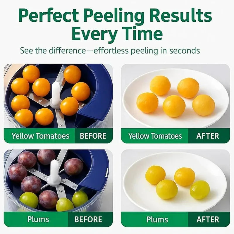 Motor-Driven Fruit Peeler Battery-Powered Kitchen Gadget Fall 2026 Space Saving Effortless Garlic And Grape Peeling