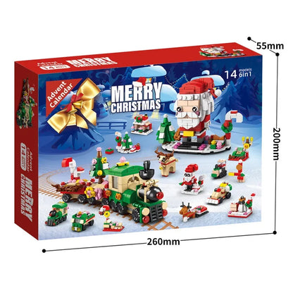 Building Christmas Blocks Advent Calendar DIY Kit Kids