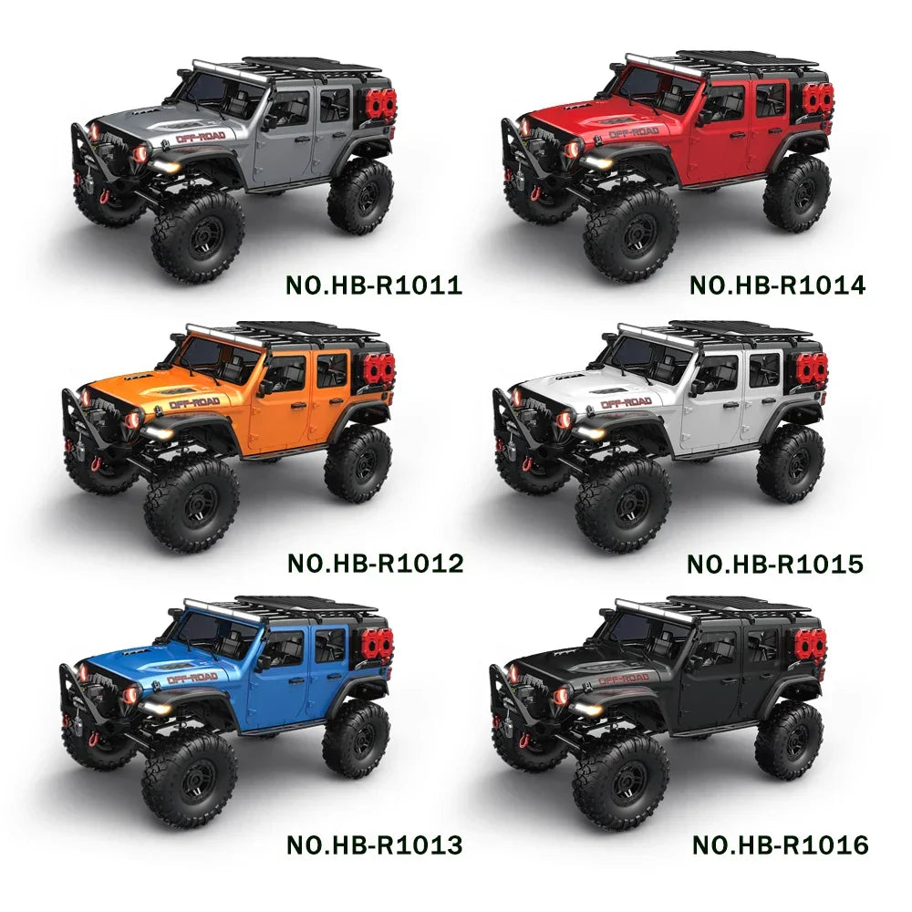 Car RC 4WD Off-Road Rock Crawler LED Lights 2.4G Proportional Control USB Charging Fall 2025 Gift Idea