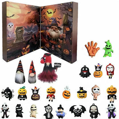 2025 Edition – Halloween 24-Figure Gnome Countdown Calendar