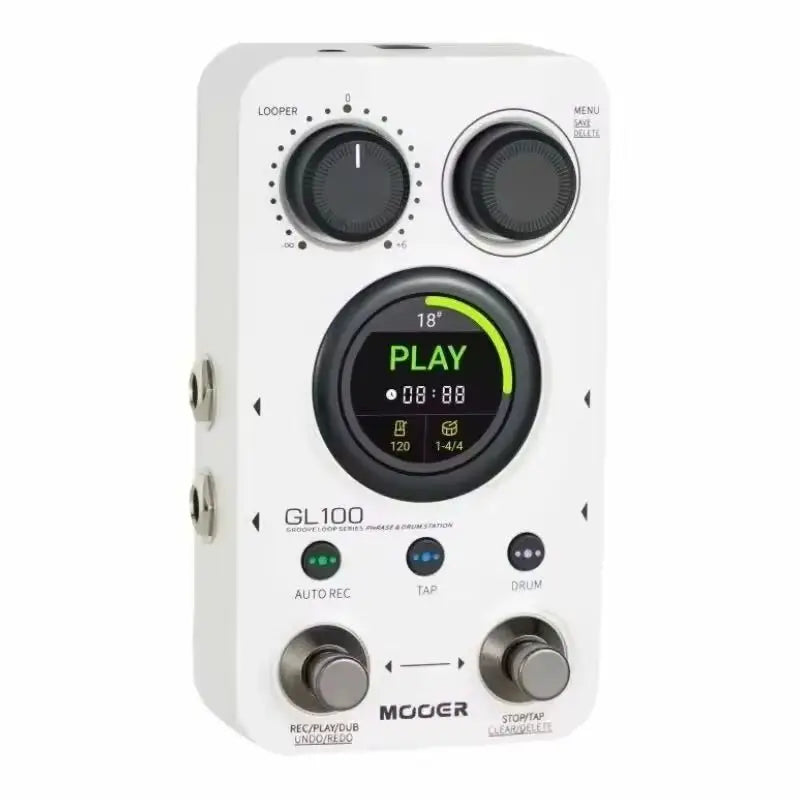 Pedals Guitar 1.3 Inch Touchscreen Drum Machine Auto Record Time Stretch Loop Effects Fall 2026 Gear
