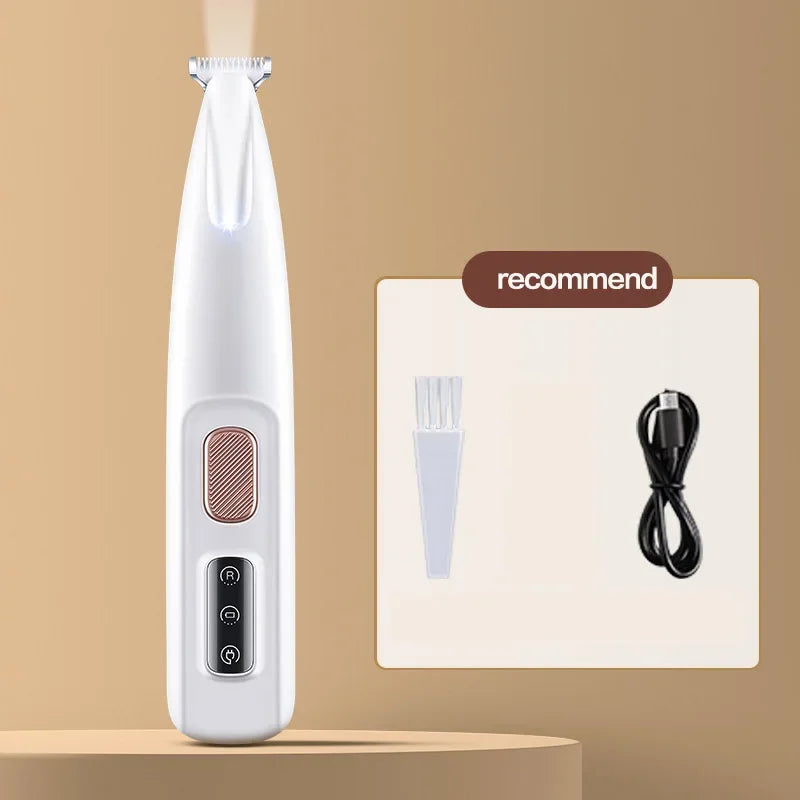18mm Wide Blade LED Display Pet Grooming Clipper 2026 – Water-Resistant Dog Paw Trimmer with LED Light