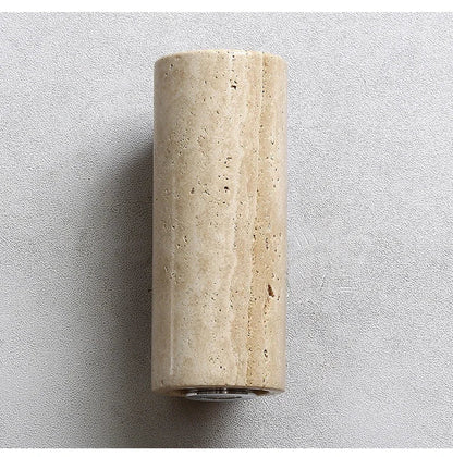 Yellow Japandi Marble LED Wall Sconce Wabi Sabi Bedside Light