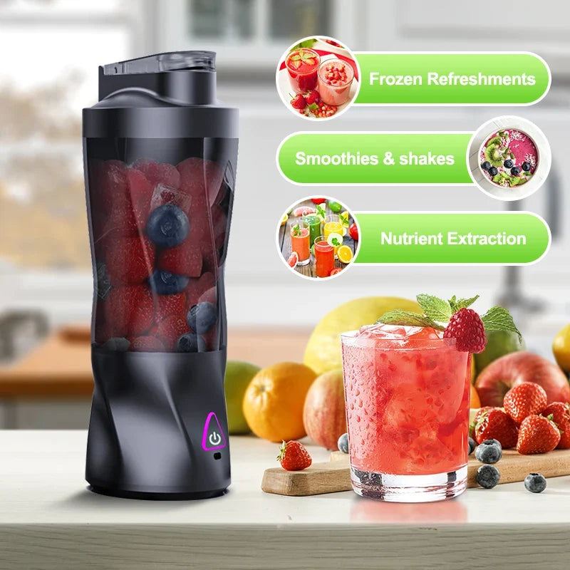 Travel-Friendly Juicer USB Battery-Powered 700ml Smoothie Blender Cup Outdoor Travel Summer 2026 On The Go