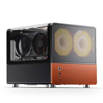Mini ITX MicroATX PC Case Sea View Glass Travel-Friendly Gaming