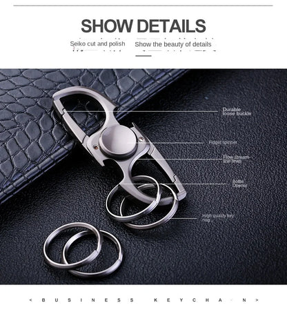 Fidget2025 Edition Spinner Keychain Stainless Steel EDC Gift