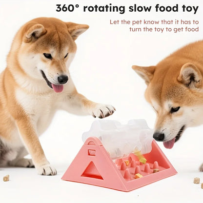 Dog Puzzle Feeder Interactive Dispenser Fall 2026 Gift Idea Leak Proof Sturdy PP Plastic