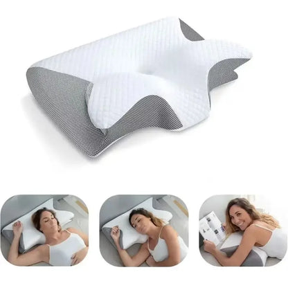 Foam Memory Cervical Neck Pillow Orthopedic Slow Rebound Support for Sleep & Relaxation