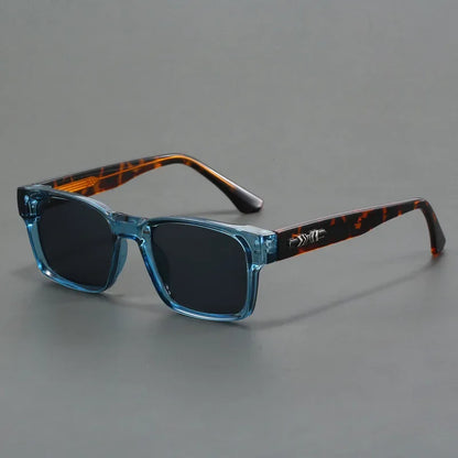 mirror lens, anti-mist outdoor driving shades, wide coverage – Men's square frame sunglasses UV400
