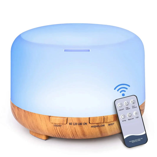 Humidifier Air Essential Oil Diffuser 500ML Ultrasonic LED Lamp