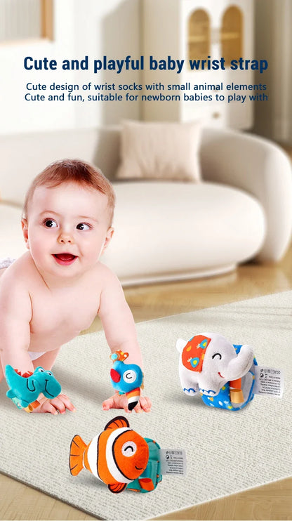 Baby Wrist Rattle Kit Newborn Sensory Toys Soothing Gift